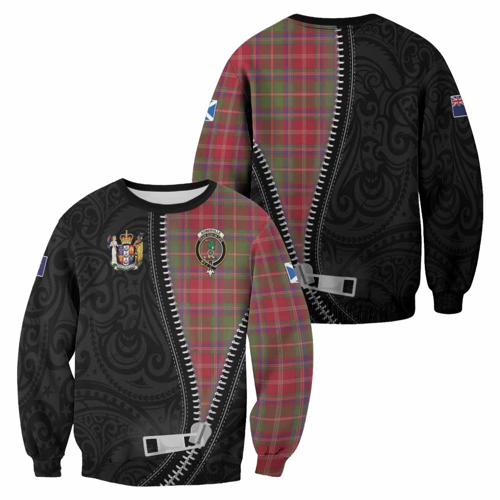 Somerville Tartan Sweatshirt New Zealand Pattern Unique Zipper Stylized