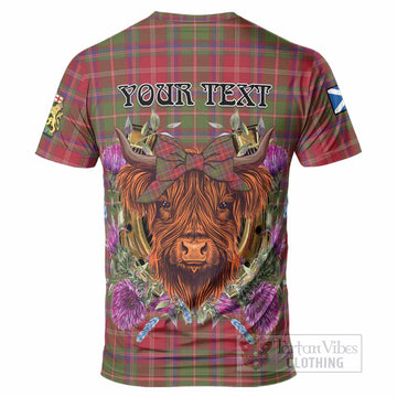 Somerville Tartan T-Shirt Scottish Thistle Heilan Coo