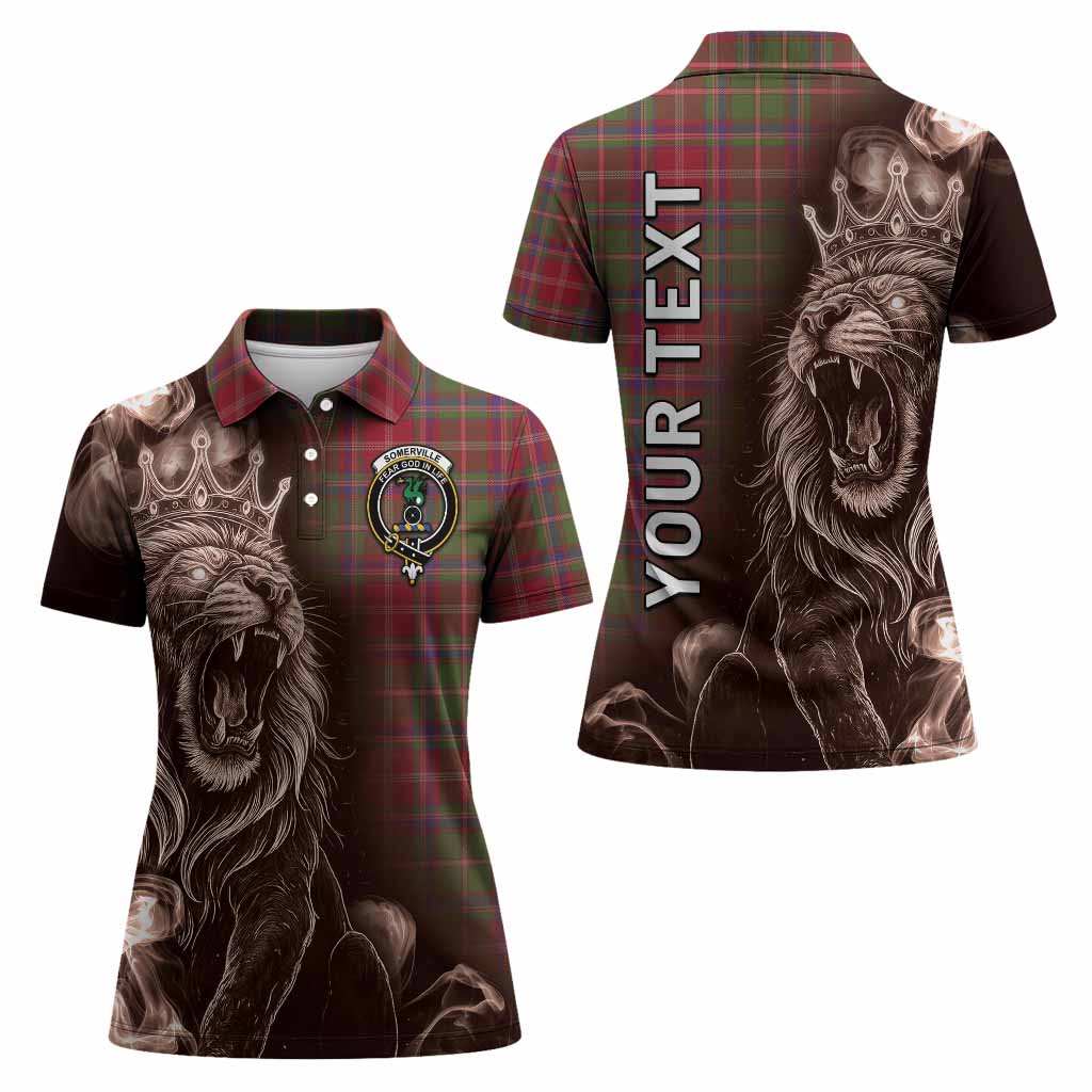 Somerville Tartan Women Polo Shirt Roaring Lion Heritage