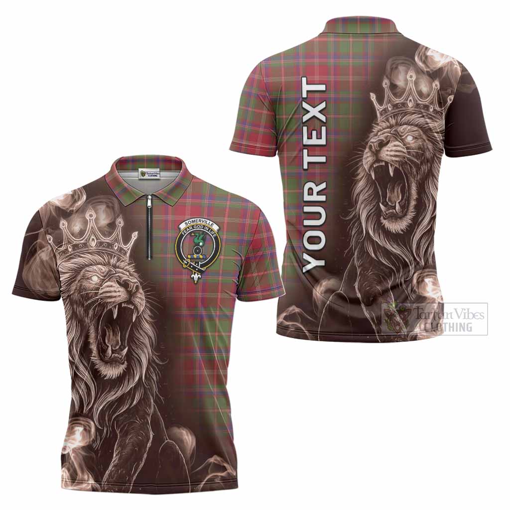 Somerville Tartan Zipper Polo Shirt Roaring Lion Heritage