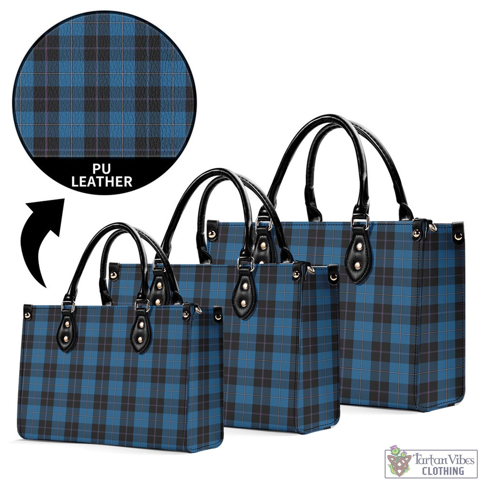 Tartan Vibes Clothing Sorbie Tartan Luxury Leather Handbags