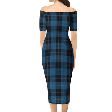 Sorbie Tartan Off Shoulder Lady Dress
