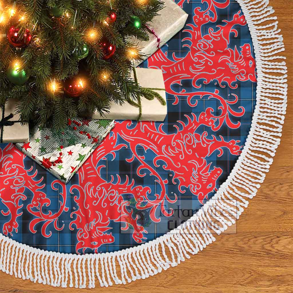 Sorbie Tartan Christmas Tree Skirt Lion Rampant Style - Tartan Vibes Clothing