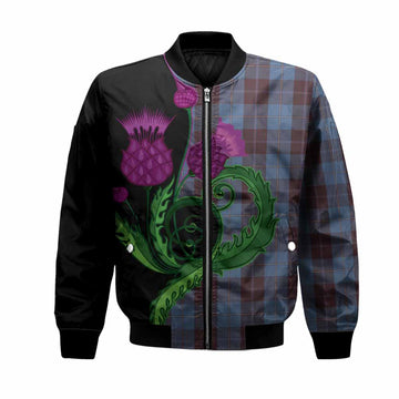 Sorbie Tartan Bomber Jacket Traditional Scottish Thistle