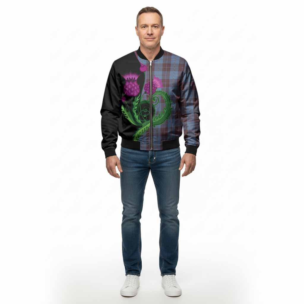 Sorbie Tartan Bomber Jacket Traditional Scottish Thistle