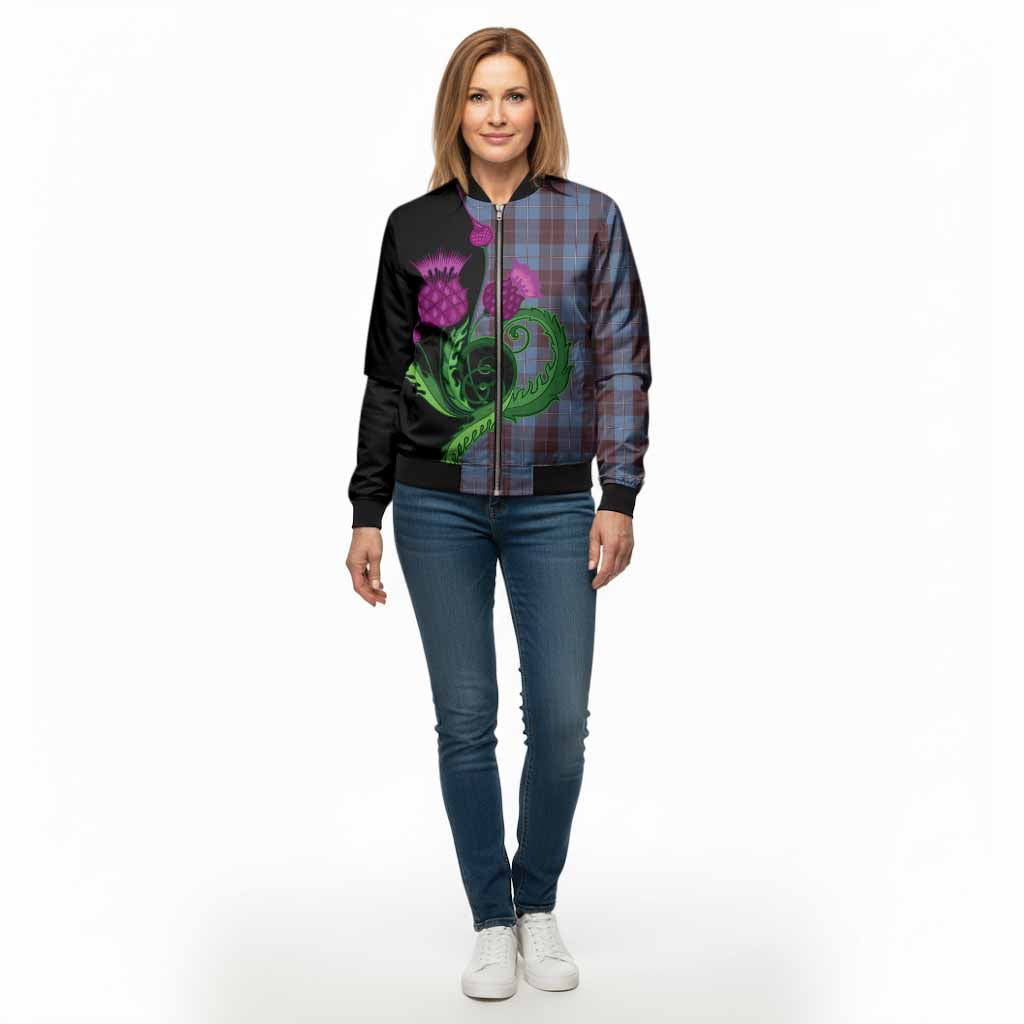 Sorbie Tartan Bomber Jacket Traditional Scottish Thistle