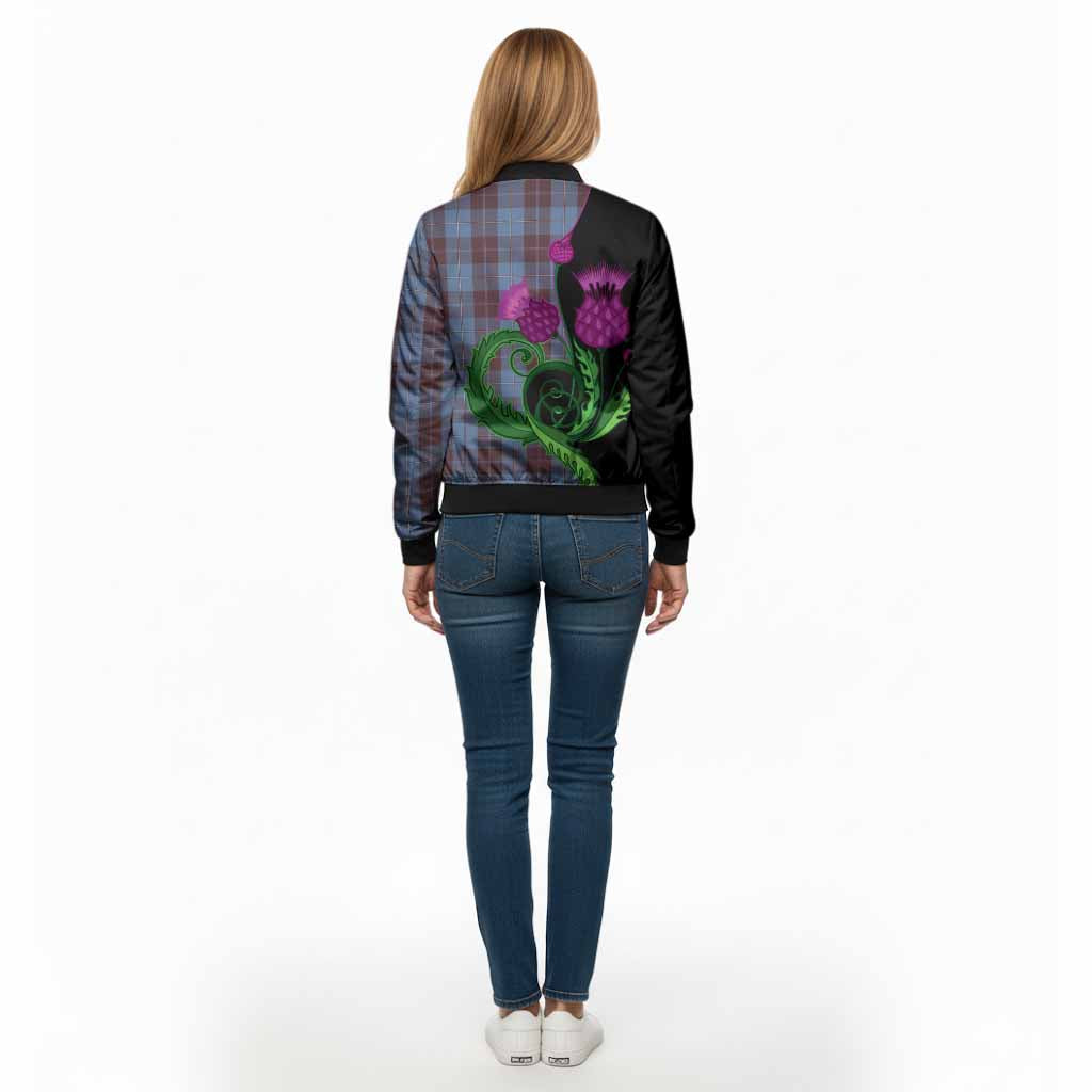 Sorbie Tartan Bomber Jacket Traditional Scottish Thistle