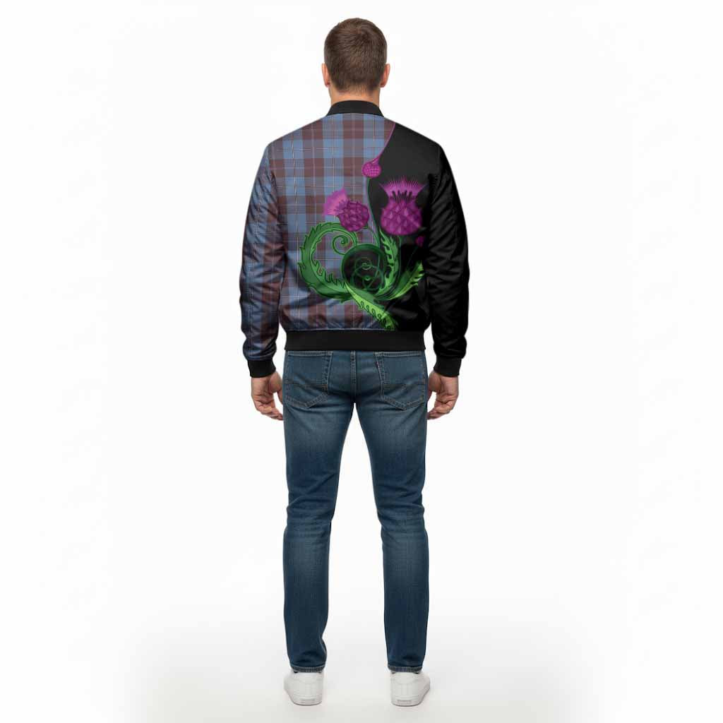 Sorbie Tartan Bomber Jacket Traditional Scottish Thistle