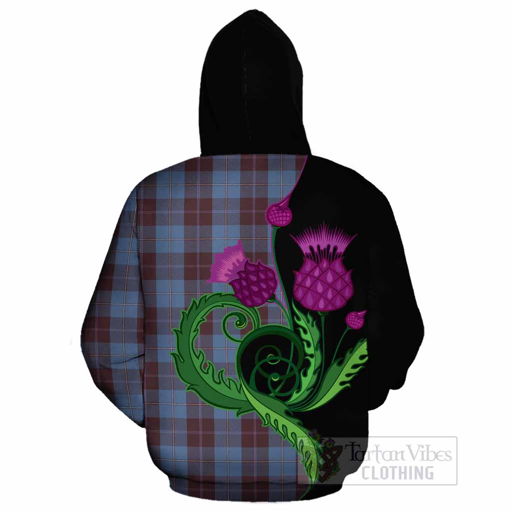 Sorbie Tartan Cotton Hoodie Traditional Scottish Thistle