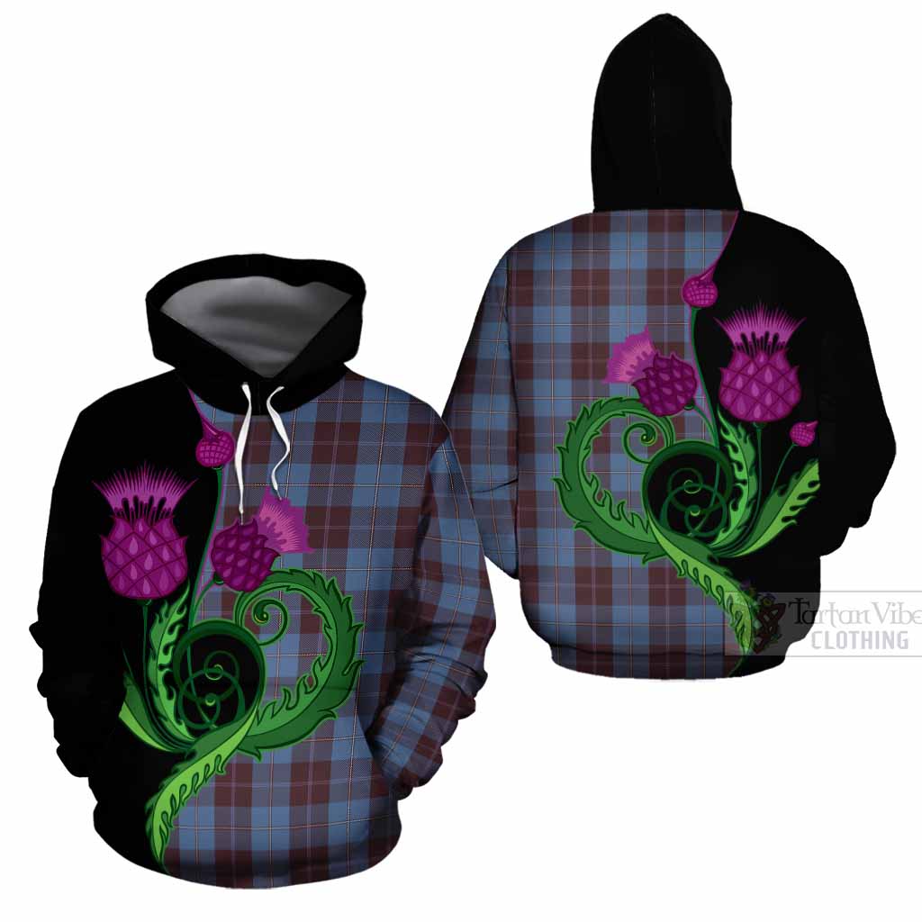 Sorbie Tartan Cotton Hoodie Traditional Scottish Thistle