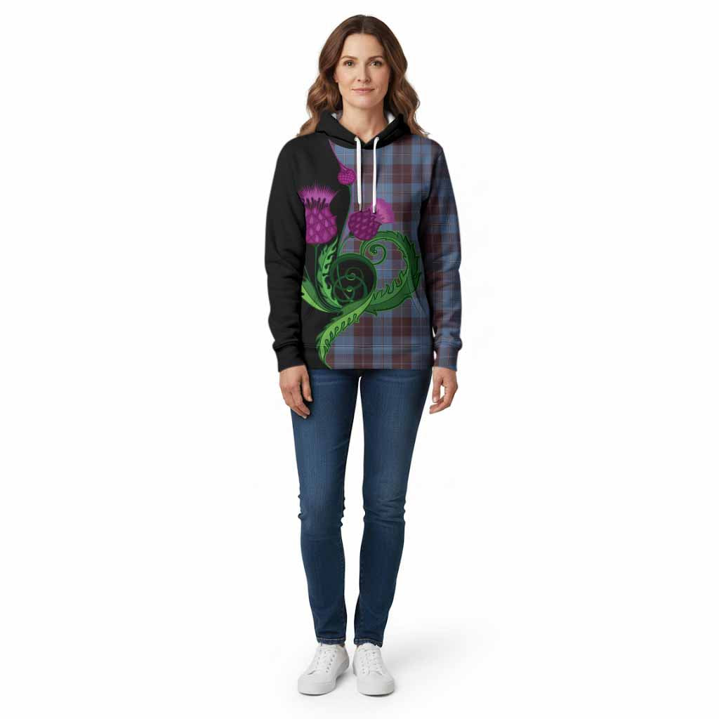 Sorbie Tartan Cotton Hoodie Traditional Scottish Thistle