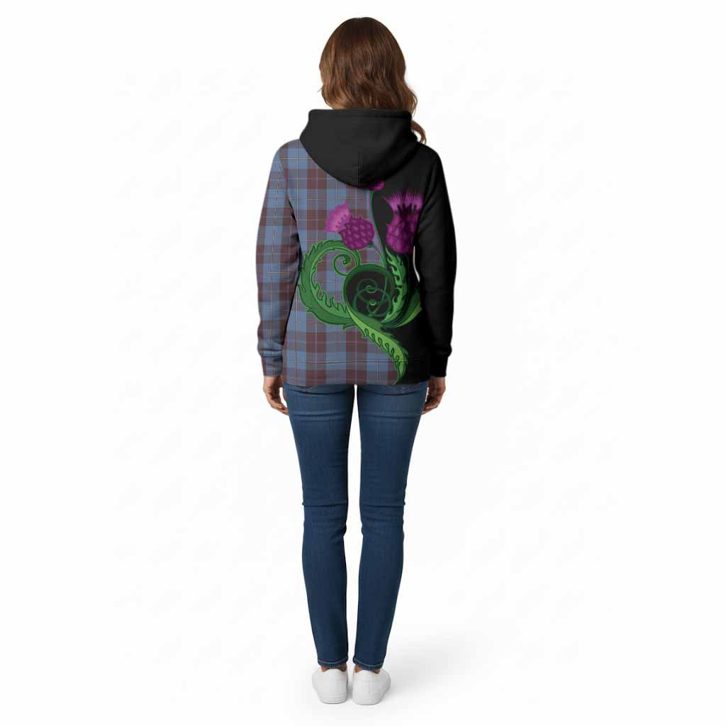 Sorbie Tartan Cotton Hoodie Traditional Scottish Thistle
