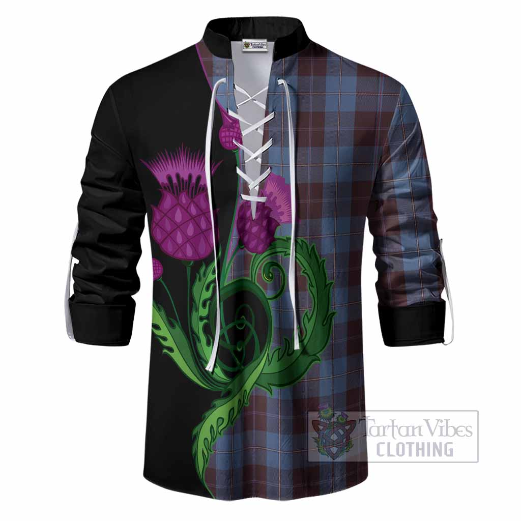Sorbie Tartan Ghillie Shirt Traditional Scottish Thistle