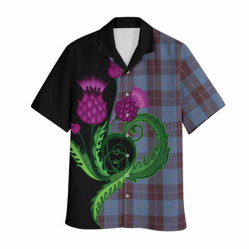 Sorbie Tartan Hawaiian Shirt Traditional Scottish Thistle