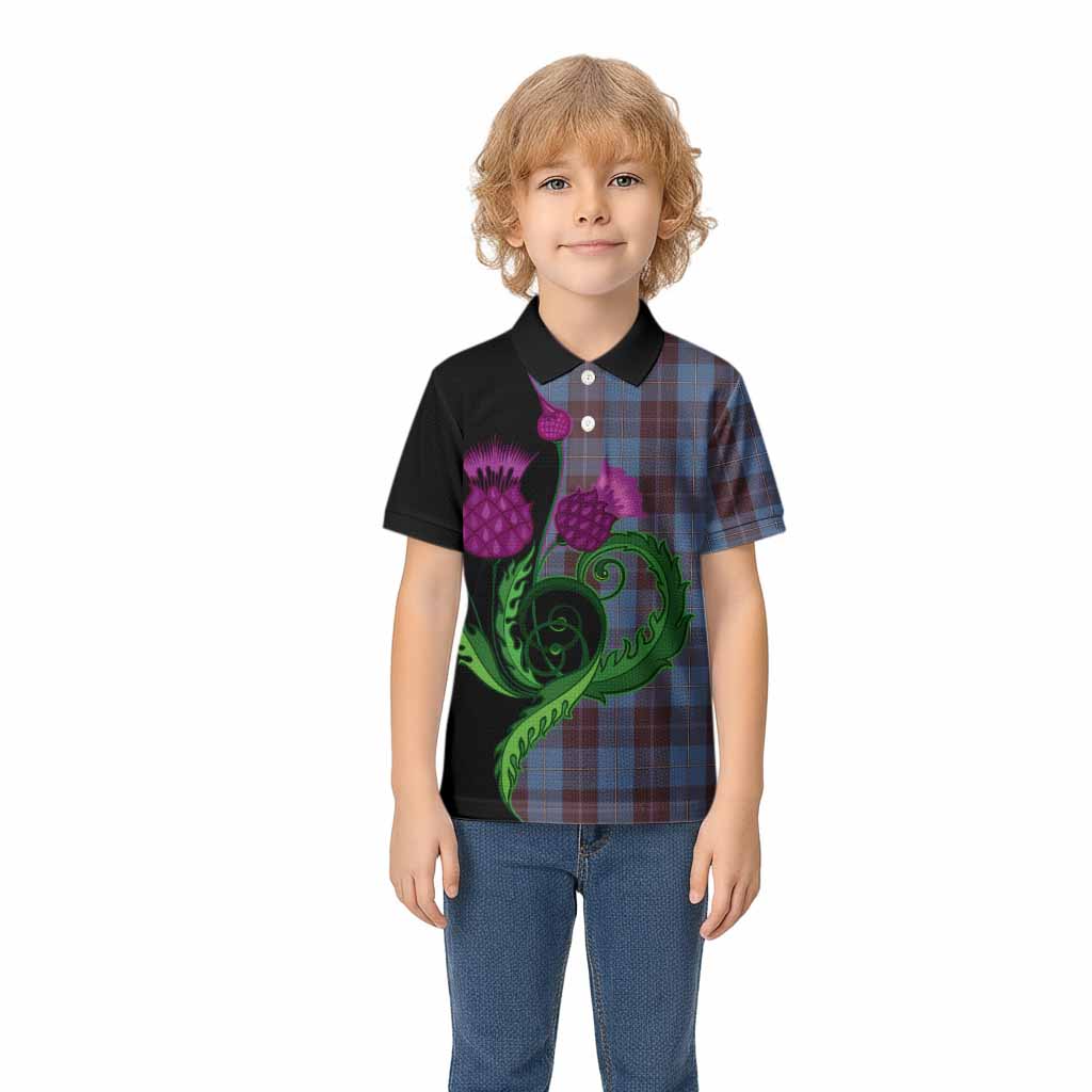 Sorbie Tartan Kid Polo Shirt Traditional Scottish Thistle