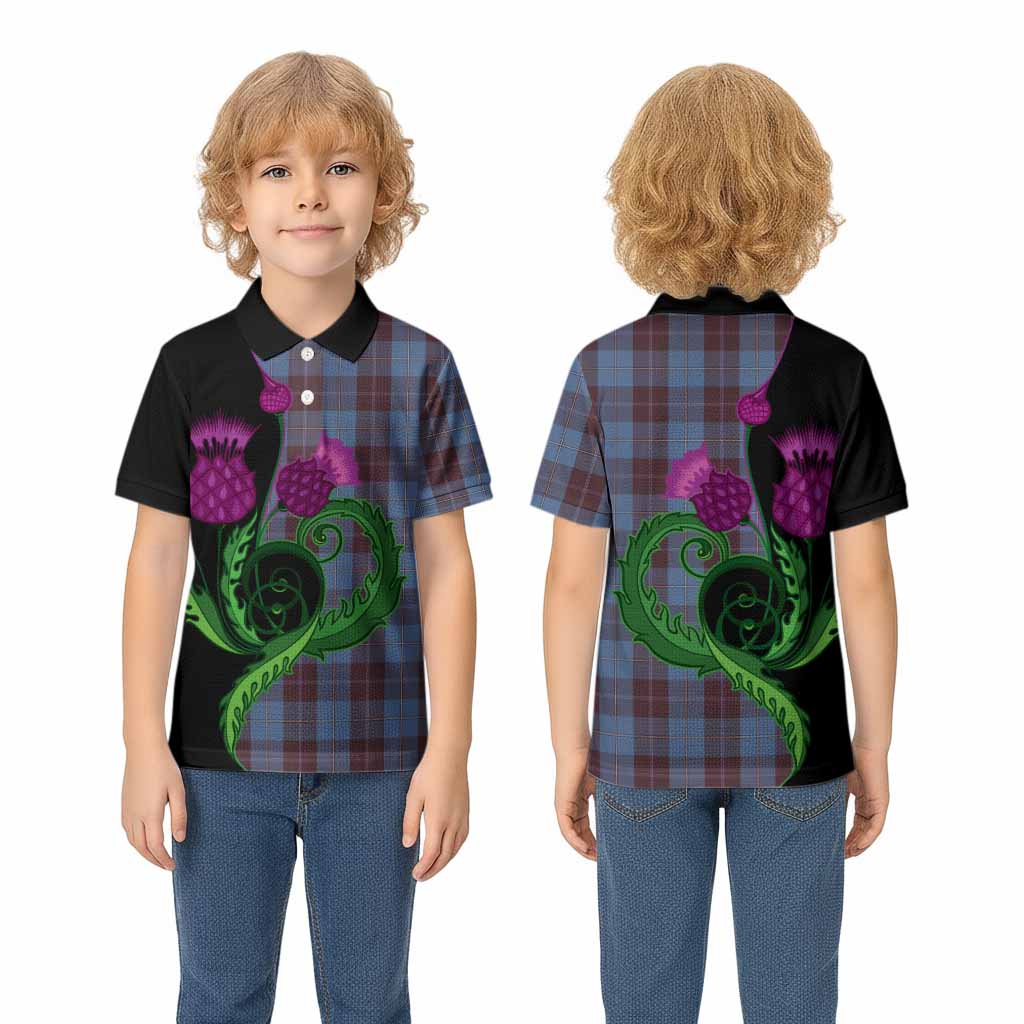 Sorbie Tartan Kid Polo Shirt Traditional Scottish Thistle