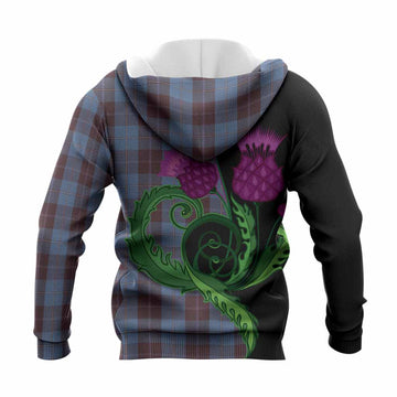 Sorbie Tartan Knitted Hoodie Traditional Scottish Thistle