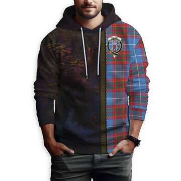 Spalding Tartan Family Crest Hoodie Alba Gu Brath Be Brave Lion Ancient Style Pullover Hoodie - Tartan Vibes Clothing
