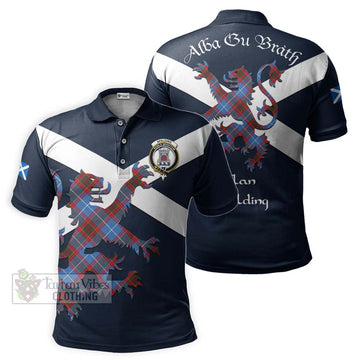 Spalding Tartan Lion Rampant Polo Shirt Proudly Display Your Heritage with Alba Gu Brath and Clan Name Kid - Tartan Vibes Clothing