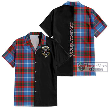 Spalding Tartan Hawaiian Shirt with Family Crest and Half Of Me Style Kid - Tartan Vibes Clothing