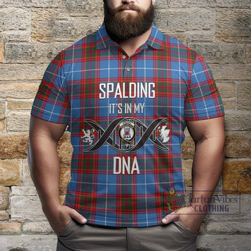 Spalding Tartan Polo Shirt with Family Crest DNA In Me Style Kid - Tartan Vibes Clothing
