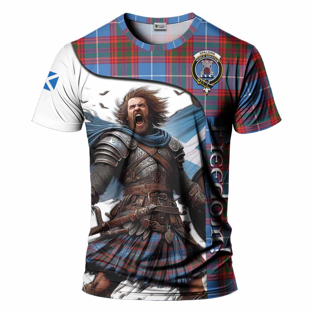 Spalding Crest Tartan T-Shirt Inspired by the Freedom of Scottish Warrior Kid's Shirt - Tartan Vibes Clothing