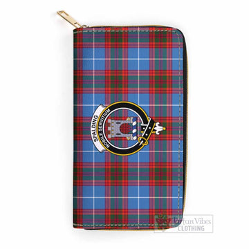 Tartan Vibes Clothing Spalding Tartan Women's Leather Wallet with Family Crest