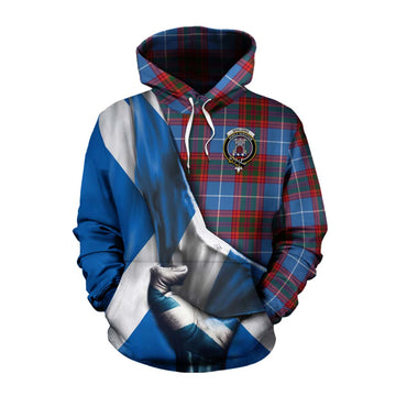 Spalding Tartan Cotton Hoodie with Family Crest Scotland Patriotic Style Pullover Hoodie XS - Tartan Vibes Clothing