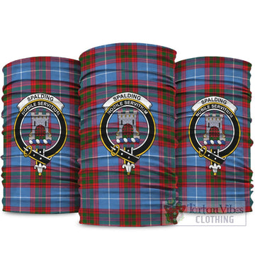Spalding Tartan Neck Gaiters, Tartan Bandanas, Tartan Head Band with Family Crest package One Size - Tartan Vibes Clothing