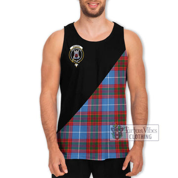 Spalding Tartan Men's Tank Top with Family Crest and Military Logo Style Men - Tartan Vibes Clothing