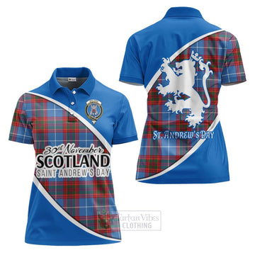 Spalding Family Crest Tartan Women's Polo Shirt Celebrate Saint Andrew's Day in Style Women - Tartan Vibes Clothing