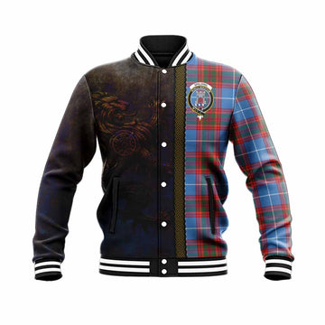Spalding Tartan Family Crest Baseball Jacket Alba Gu Brath Be Brave Lion Ancient Style Unisex - Tartan Vibes Clothing