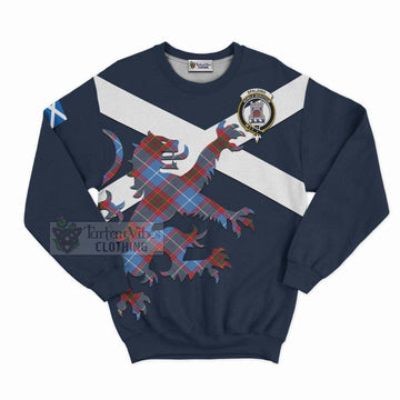 Spalding Tartan Lion Rampant Sweatshirt Proudly Display Your Heritage with Alba Gu Brath and Clan Name Unisex - Tartan Vibes Clothing