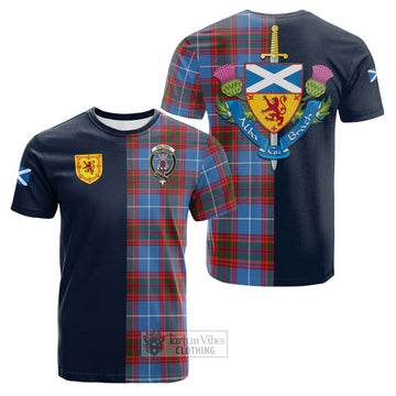 Spalding Tartan Cotton T-shirt Alba with Scottish Lion Royal Arm Half Style Kid's Shirt - Tartan Vibes Clothing