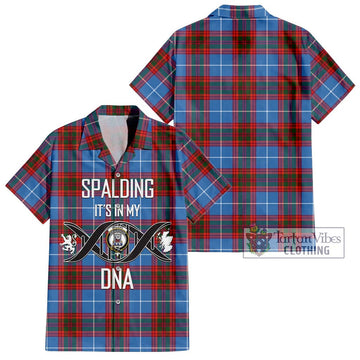 Spalding Tartan Hawaiian Shirt with Family Crest DNA In Me Style Kid - Tartan Vibes Clothing