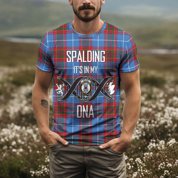 Spalding Tartan T-Shirt with Family Crest DNA In Me Style Kid's Shirt - Tartan Vibes Clothing