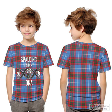 Spalding Tartan Kid T-Shirt with Family Crest DNA In Me Style Youth XL Size14 - Tartan Vibes Clothing