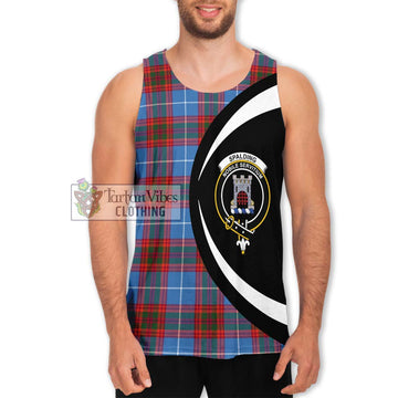 Spalding Tartan Men's Tank Top with Family Crest Circle Style Men - Tartan Vibes Clothing