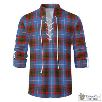 Spalding Tartan Men's Scottish Traditional Jacobite Ghillie Kilt Shirt