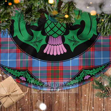 Spalding Tartan Christmas Tree Skirt Scottish Thistle Style - Tartan Vibes Clothing