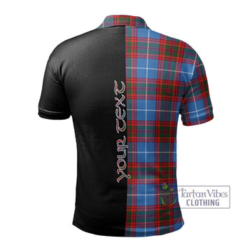 Spalding Tartan Polo Shirt with Family Crest and Half Of Me Style - Tartan Vibes Clothing