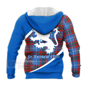 Spalding Family Crest Tartan Knitted Hoodie Celebrate Saint Andrew's Day in Style - Tartan Vibes Clothing