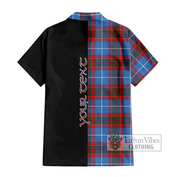 Spalding Tartan Hawaiian Shirt with Family Crest and Half Of Me Style - Tartan Vibes Clothing