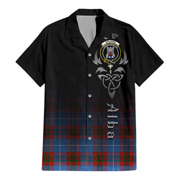 Spalding Tartan Hawaiian Shirt Shirt Featuring Alba Gu Brath Family Crest Celtic Inspired - Tartan Vibes Clothing