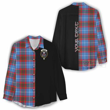 Spalding Tartan Women's Casual Shirt with Family Crest and Half Of Me Style - Tartan Vibes Clothing