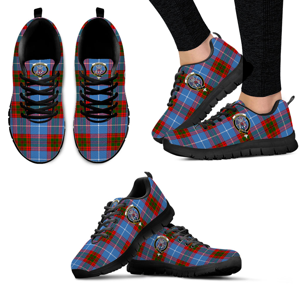 Spalding Tartan Sneakers with Family Crest - Tartan Vibes Clothing