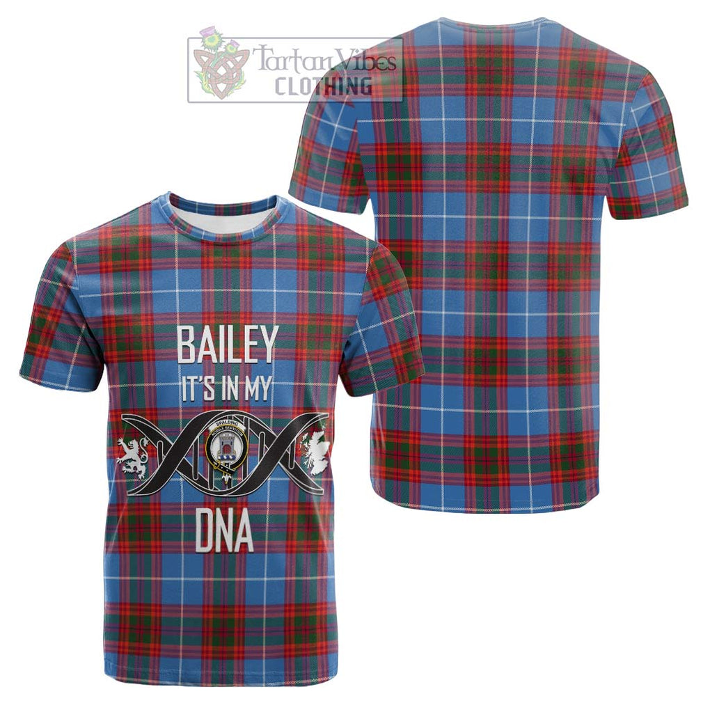 Tartan Vibes Clothing Spalding Tartan Cotton T-shirt with Family Crest DNA In Me Style