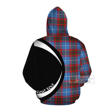 Spalding Tartan Cotton Hoodie with Family Crest Circle Style Pullover Hoodie - Tartan Vibes Clothing