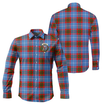 Spalding Tartan Long Sleeve Button Up Shirt with Family Crest