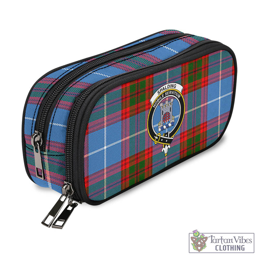 Tartan Vibes Clothing Spalding Tartan Pen and Pencil Case with Family Crest
